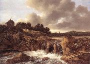 Jacob van Ruisdael Landscape with Waterfall painting